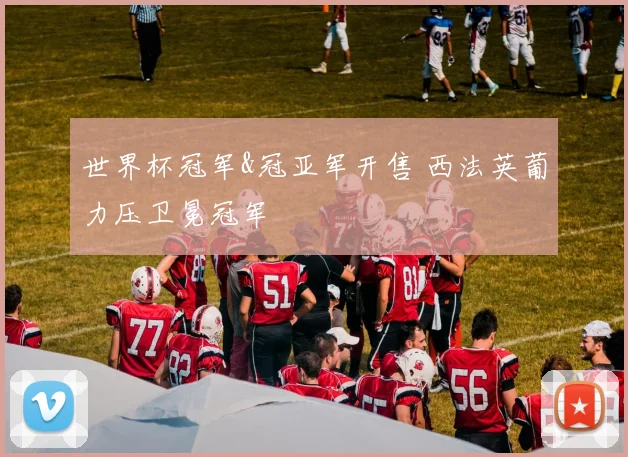 世界杯冠军&冠亚军开售 西法英葡力压卫冕冠军